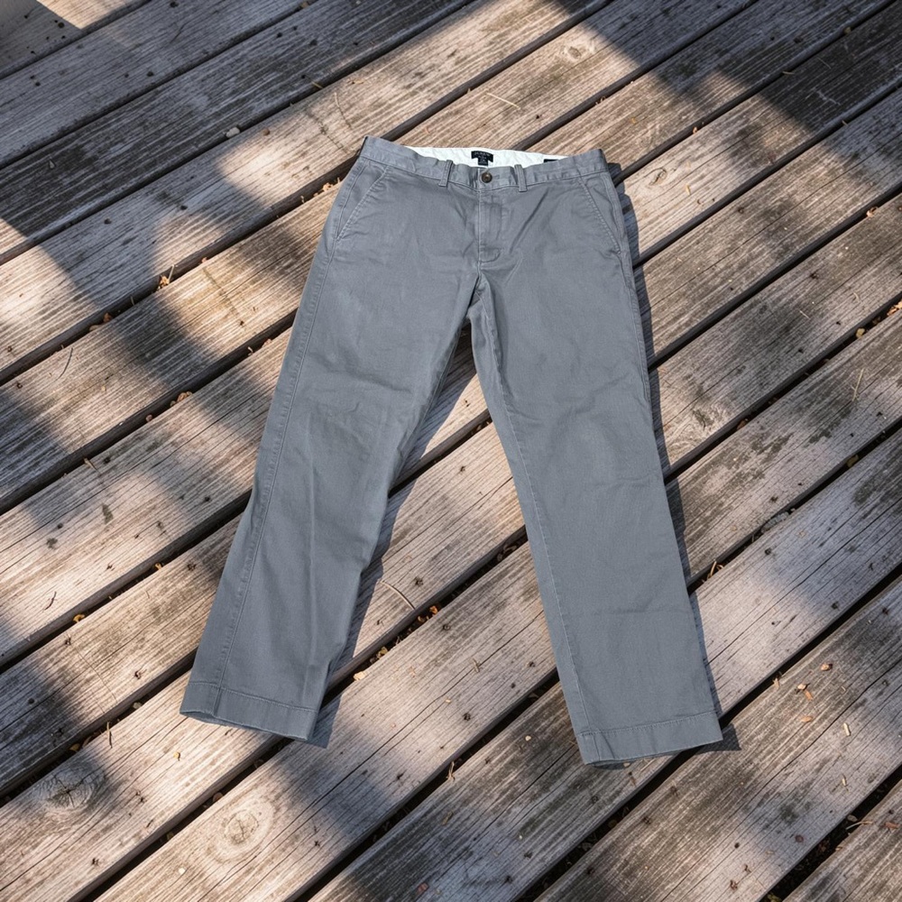 J Crew Straight-fit stretch chino pant